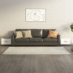 Mesa de centro con patas de metal 2 uds roble Sonoma 50x50x40cm