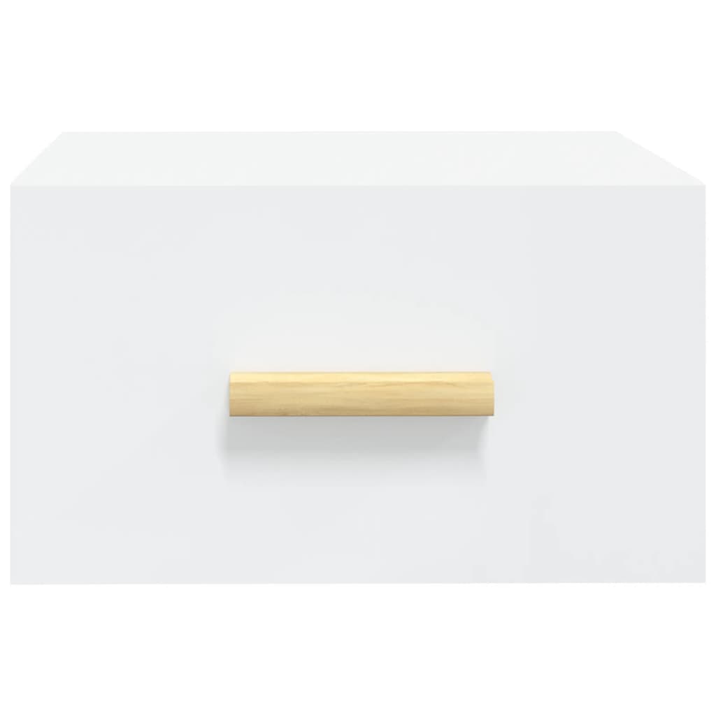 Mesita de noche de pared blanco 35x35x20 cm