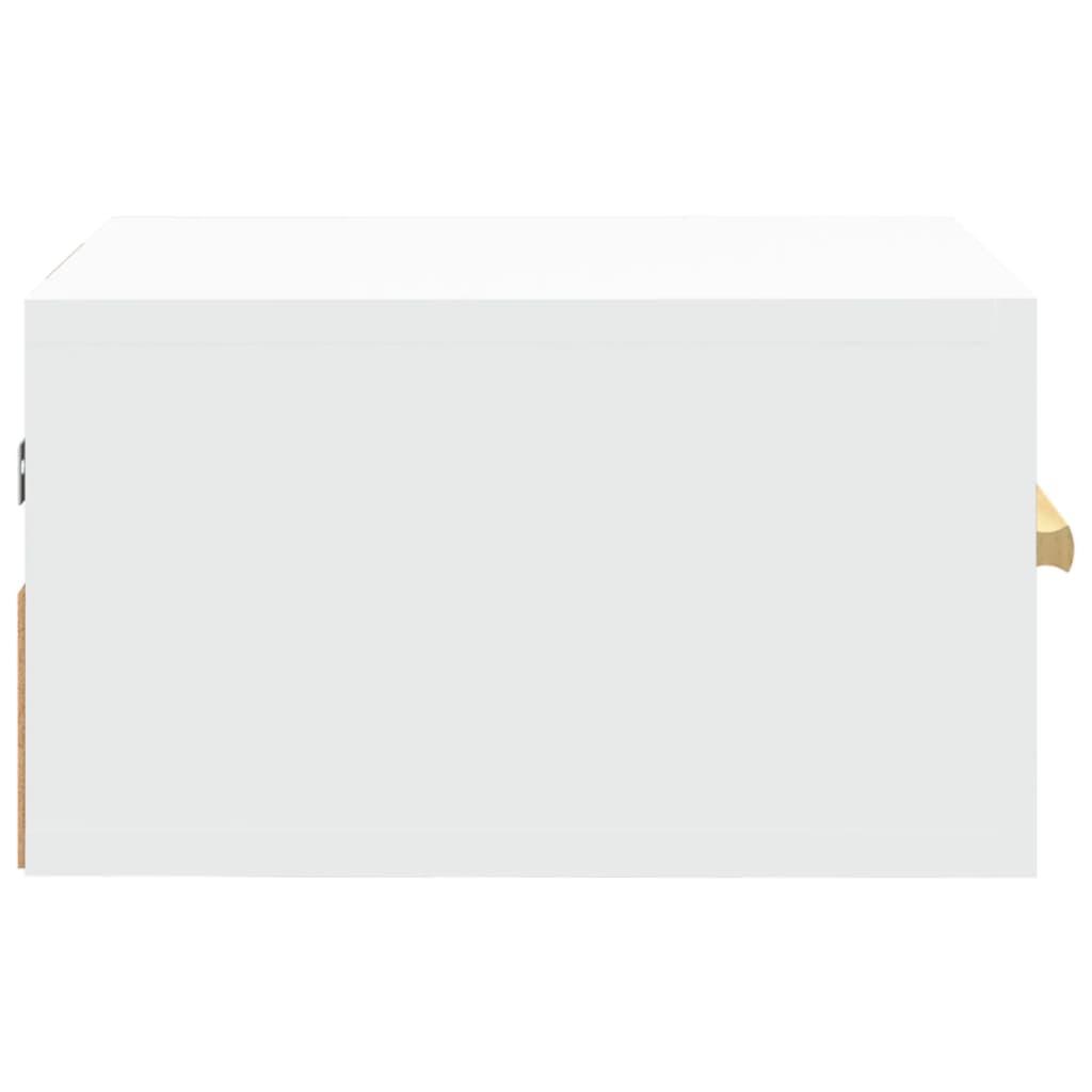 Mesita de noche de pared blanco 35x35x20 cm