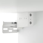 Mesitas de noche de pared 2 uds blanco 35x35x20 cm