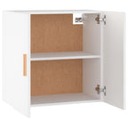 Armario de pared madera contrachapada blanco 37x37x37 cm