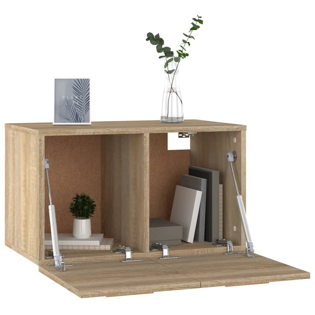 Armario de pared madera ingeniería roble Sonoma 60x36,5x35 cm