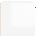 Armario pared madera contrachapada blanco brillo 60x36,5x35 cm