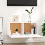 Armario de pared madera de ingeniería blanco 80x35x36,5 cm