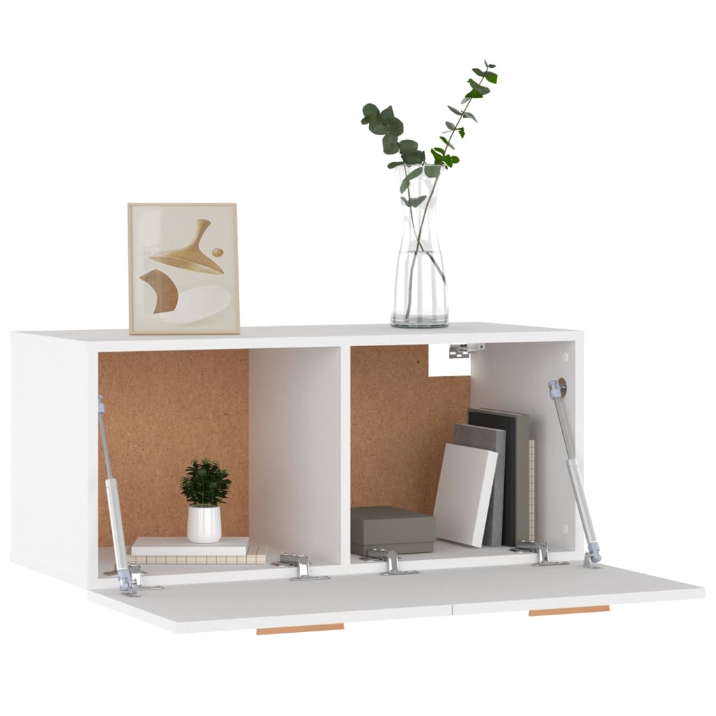 Armario de pared madera de ingeniería blanco 80x35x36,5 cm