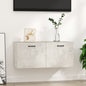 Armario de pared madera ingeniería blanco brillo 80x36,5x35 cm