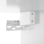 Armario de pared madera ingeniería blanco brillo 80x36,5x35 cm