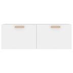 Armario de pared madera contrachapada blanco 100x36,5x35 cm