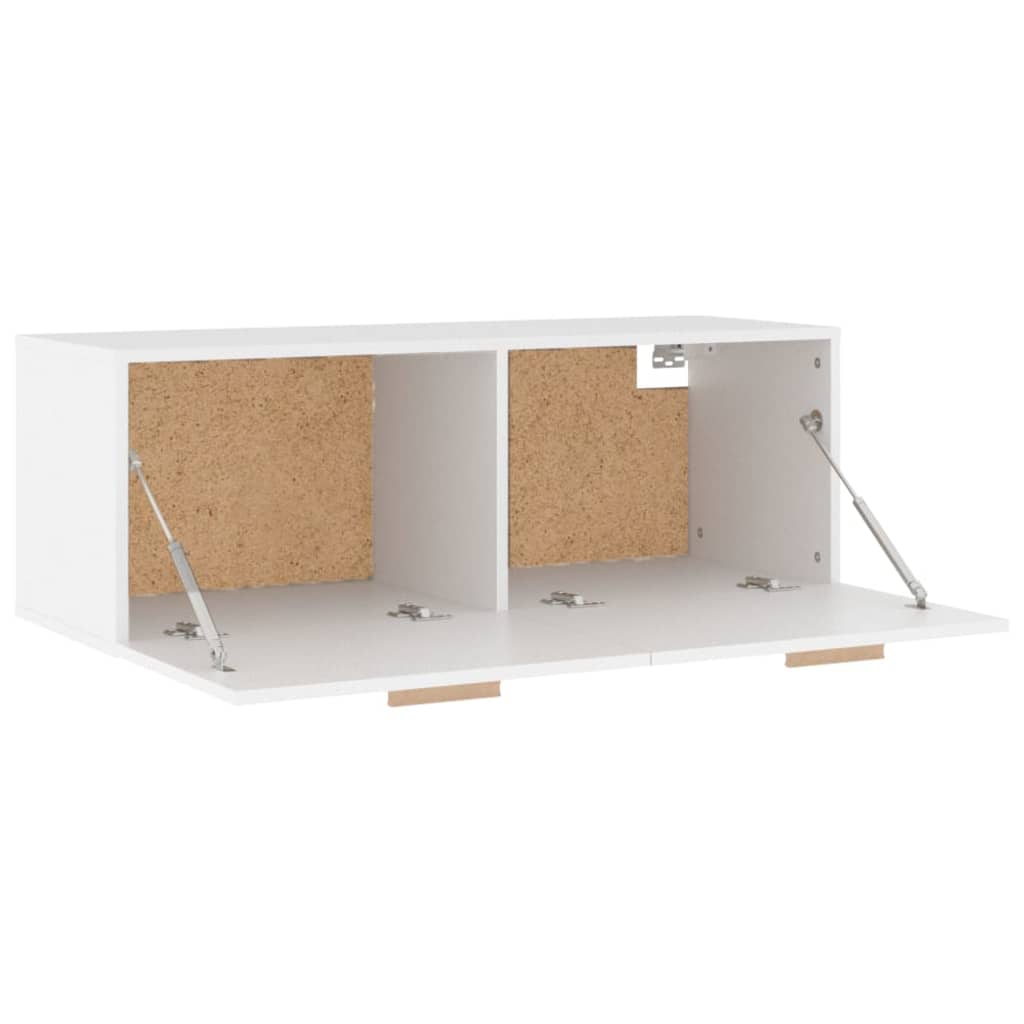 Armario de pared madera contrachapada blanco 100x36,5x35 cm