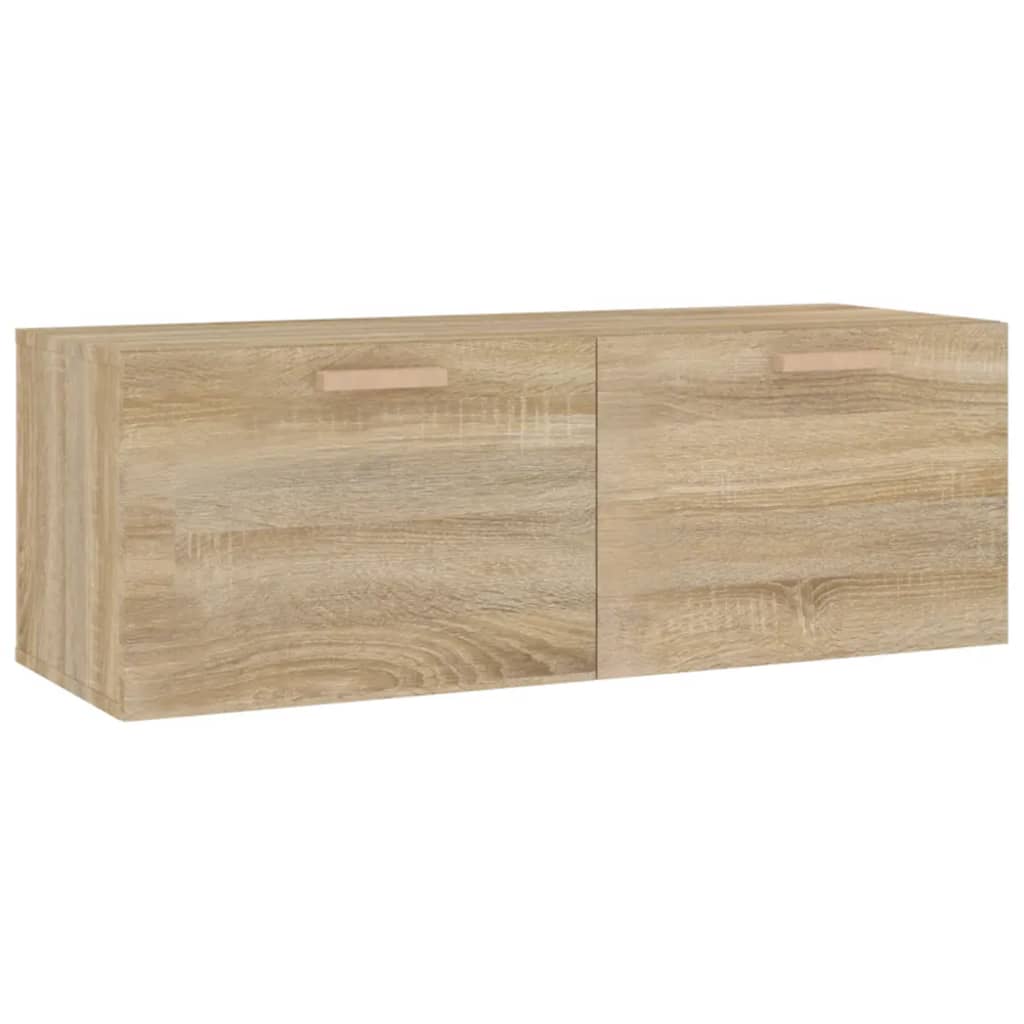 Armario pared madera contrachapada roble Sonoma 100x36,5x35 cm