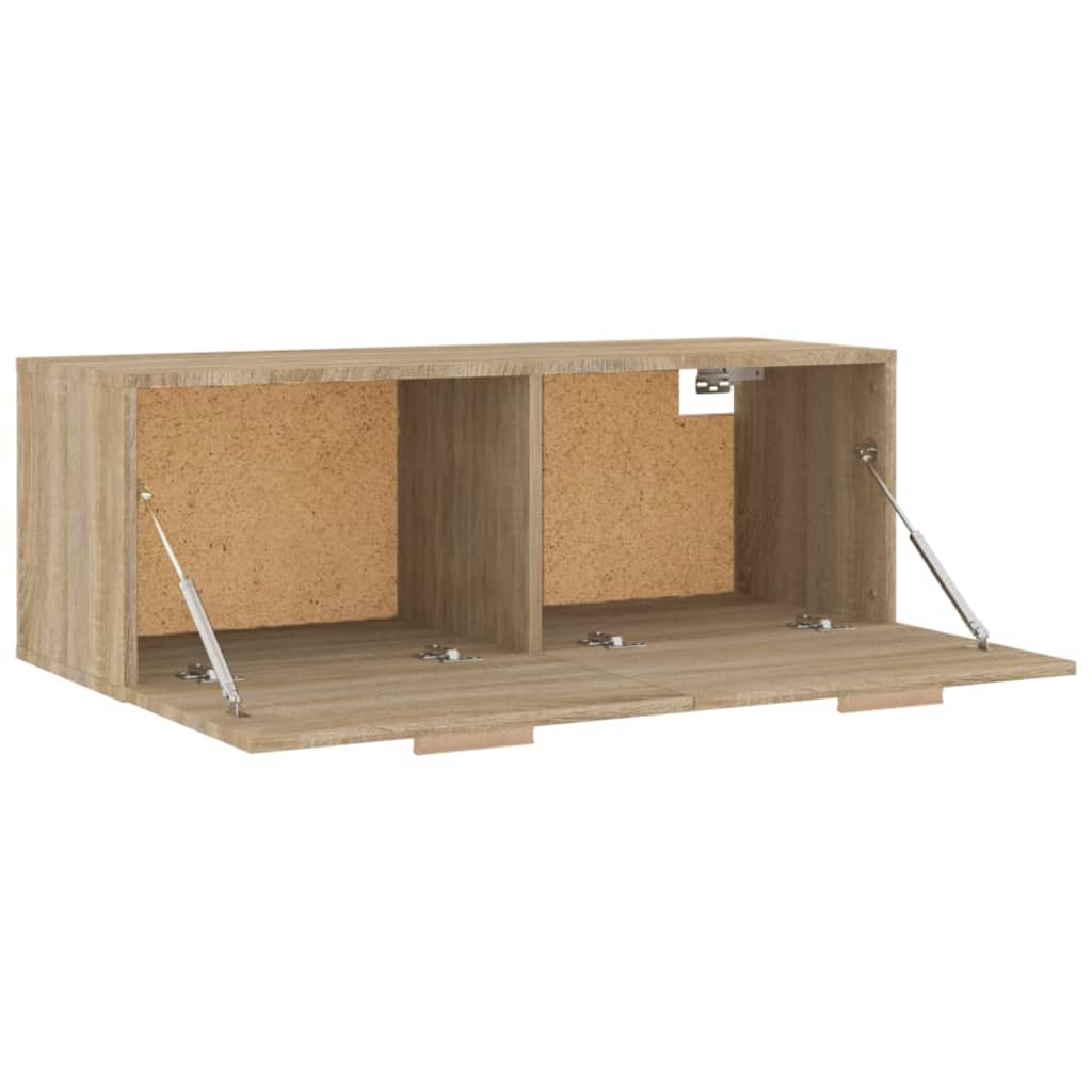 Armario pared madera contrachapada roble Sonoma 100x36,5x35 cm