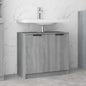 Sonoma Grey Plywood Bathroom Cabinet 64.5x33.5x59cm