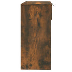 Mesa consola madera contrachapada roble ahumado 90x36x75 cm