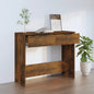 Mesa consola contraplacado carvalho fumado 90x36x75 cm