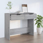 Mesa consola aglomerado cinzento Sonoma 90x36x75 cm