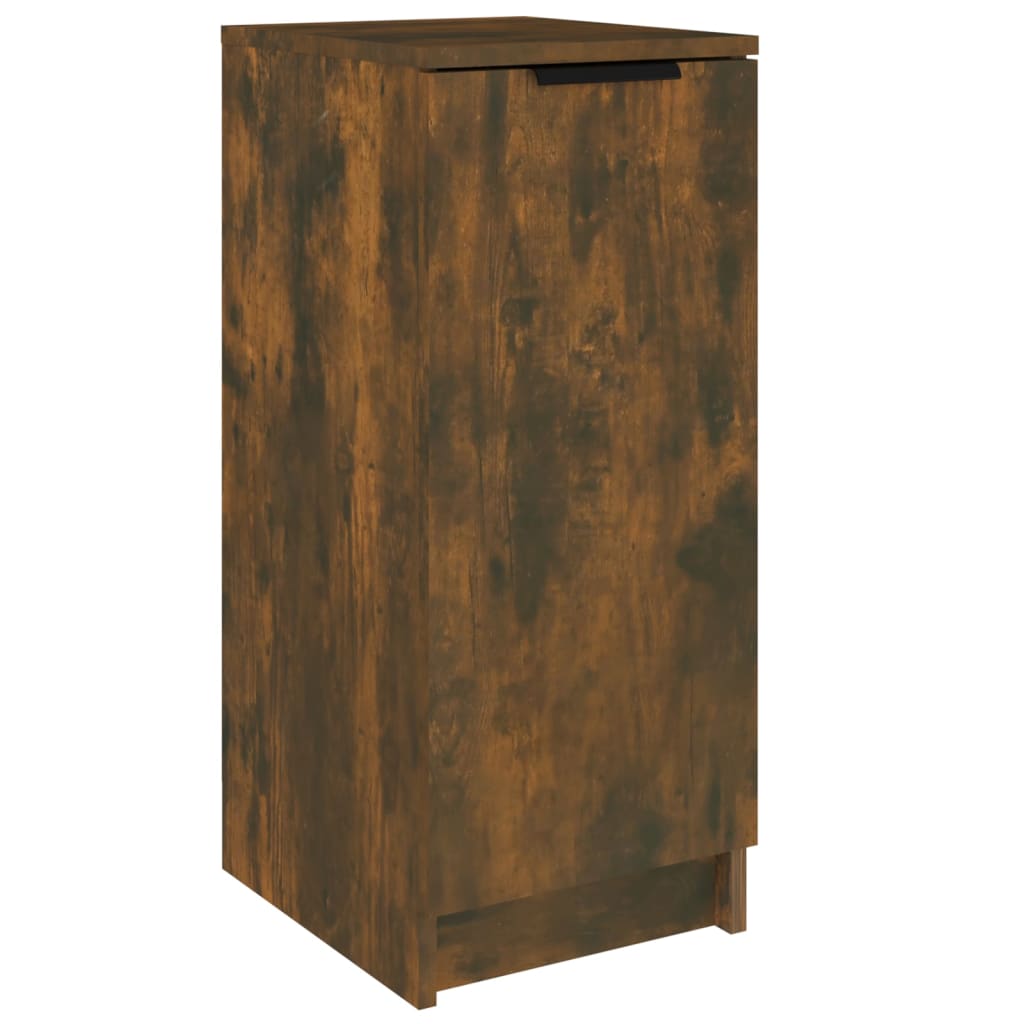 Mueble zapatero madera de ingeniería roble ahumado 30x35x70 cm