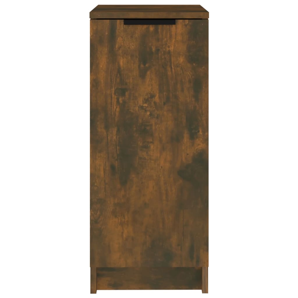 Mueble zapatero madera de ingeniería roble ahumado 30x35x70 cm