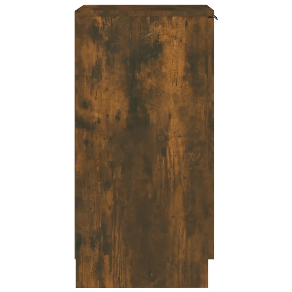 Mueble zapatero madera de ingeniería roble ahumado 30x35x70 cm