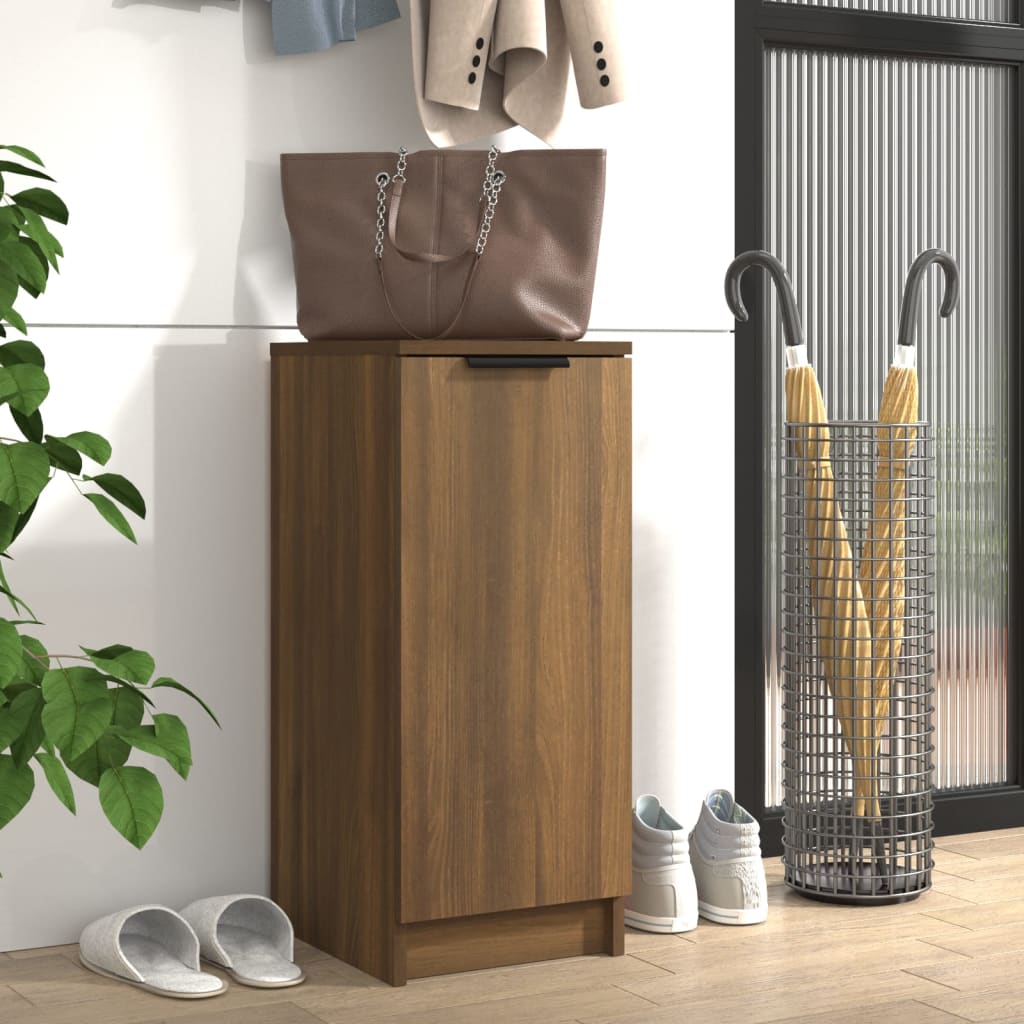Zapatero de madera contrachapada blanco 30x35x100 cm