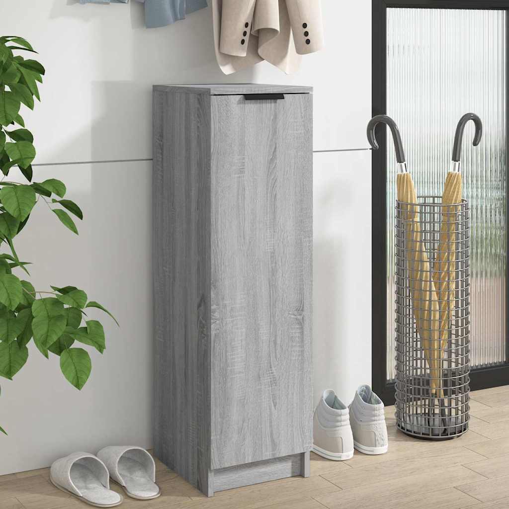 Zapatero de madera contrachapada blanco 30x35x100 cm