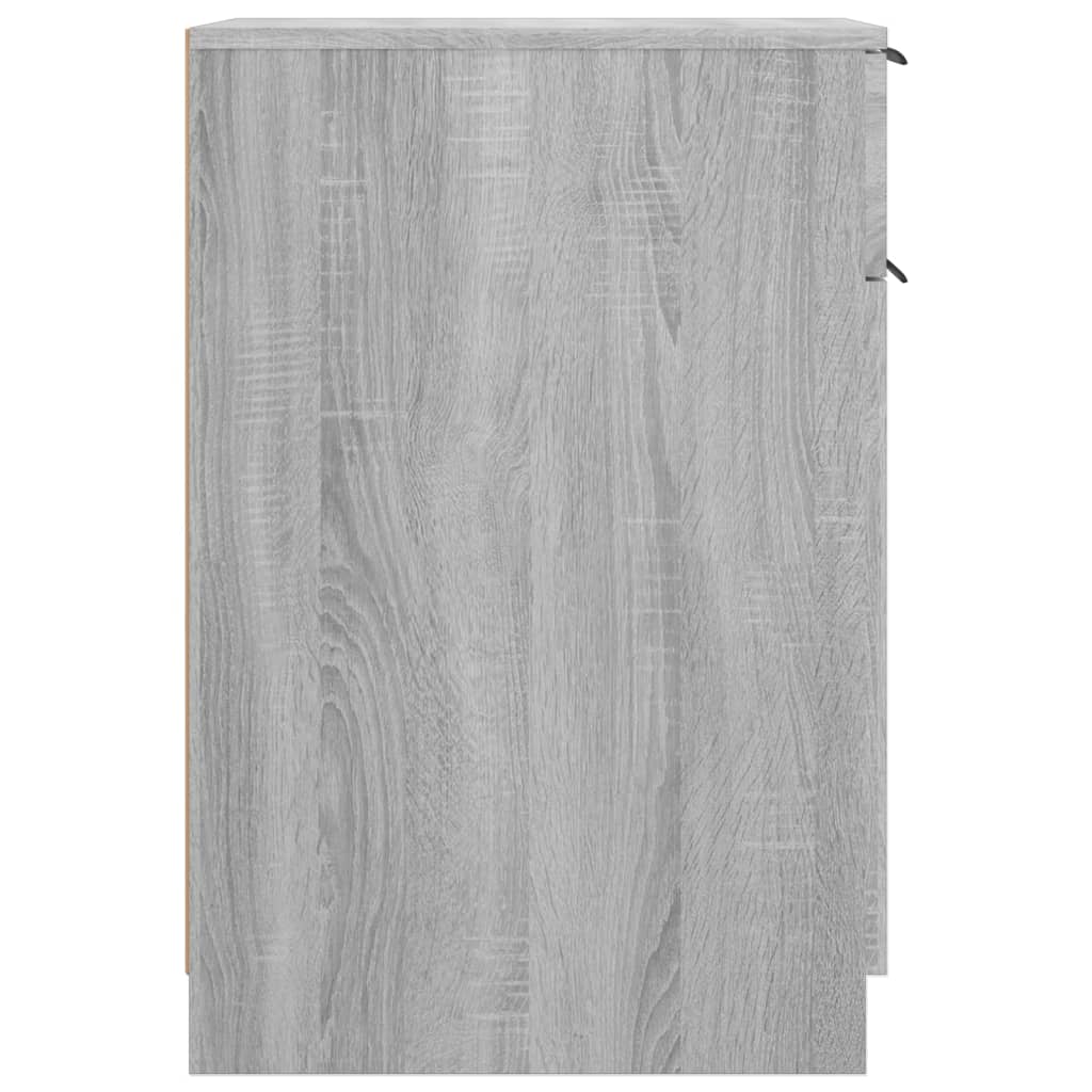 Armario de escritorio contrachapada gris Sonoma 33,5x50x75 cm