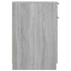Armario de escritorio contrachapada gris Sonoma 33,5x50x75 cm