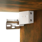 Armario pared madera ingeniería roble ahumado 69,5x32,5x90 cm