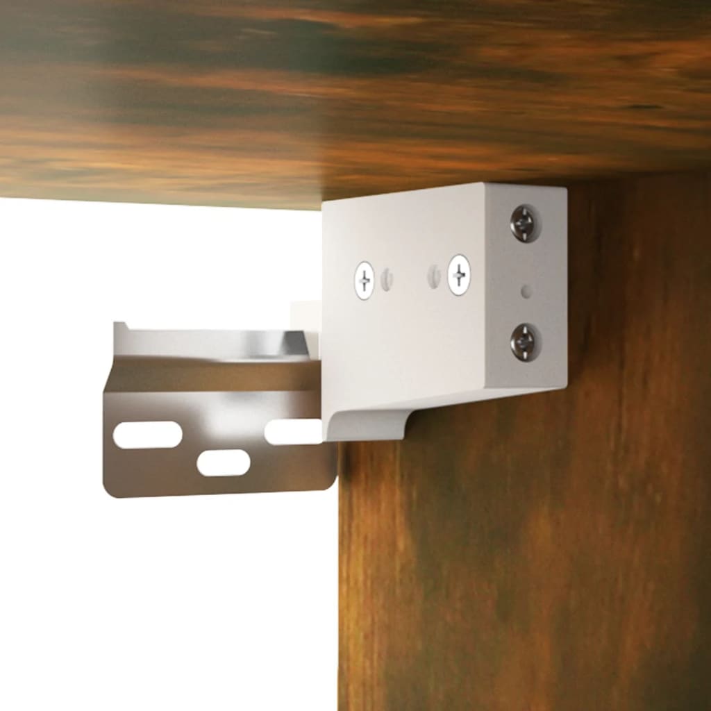 Armario pared madera ingeniería roble ahumado 69,5x32,5x90 cm