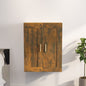 Smoked Oak Engineered Wood Wall Cabinet 69.5x32.5x90 cm