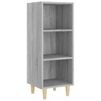 Aparador de madera contrachapada gris Sonoma 34,5x32,5x90 cm