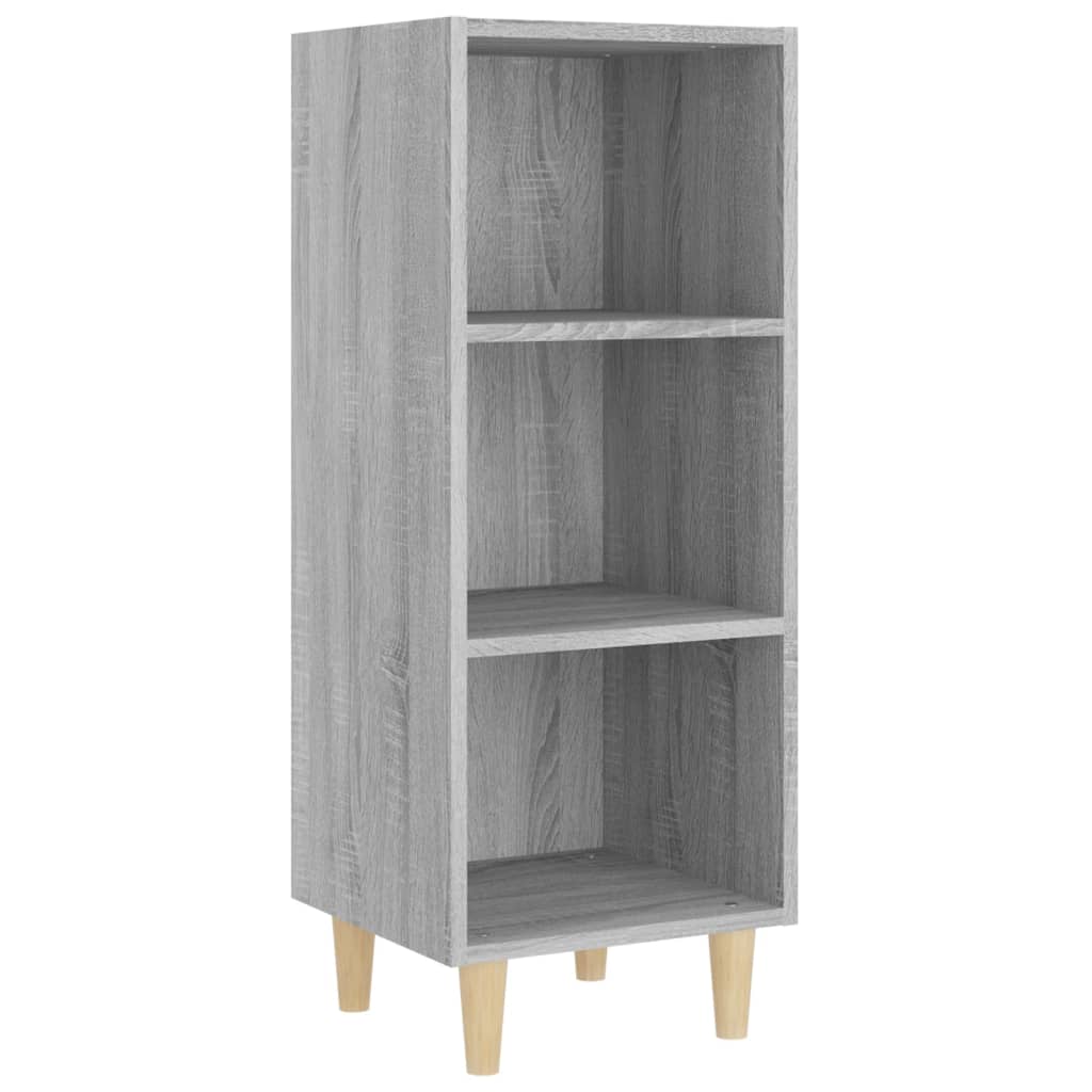 Aparador de madera contrachapada gris Sonoma 34,5x32,5x90 cm