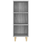 Aparador de madera contrachapada gris Sonoma 34,5x32,5x90 cm