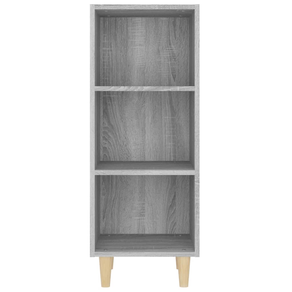 Aparador de madera contrachapada gris Sonoma 34,5x32,5x90 cm