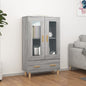 Sonoma Grey Plywood Tall Sideboard 70x31x115 cm