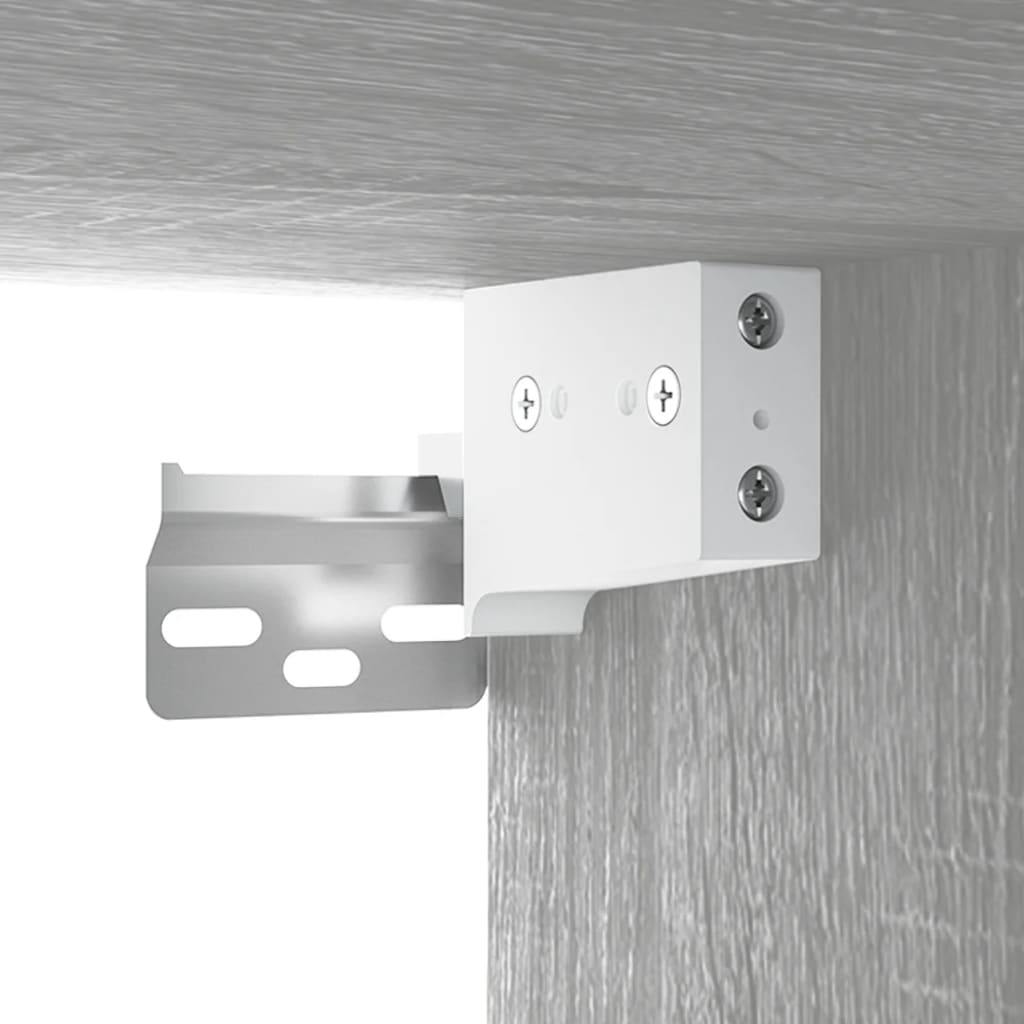 Mesita de noche de pared color gris Sonoma 35x35x20 cm