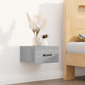 Mesita de noche de pared color gris Sonoma 35x35x20 cm