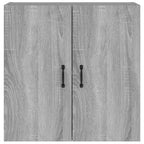 Armario de pared madera contrachapada gris Sonoma 60x31x60 cm