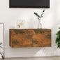 Armario de pared madera ingeniería blanco brillo 80x36,5x35 cm
