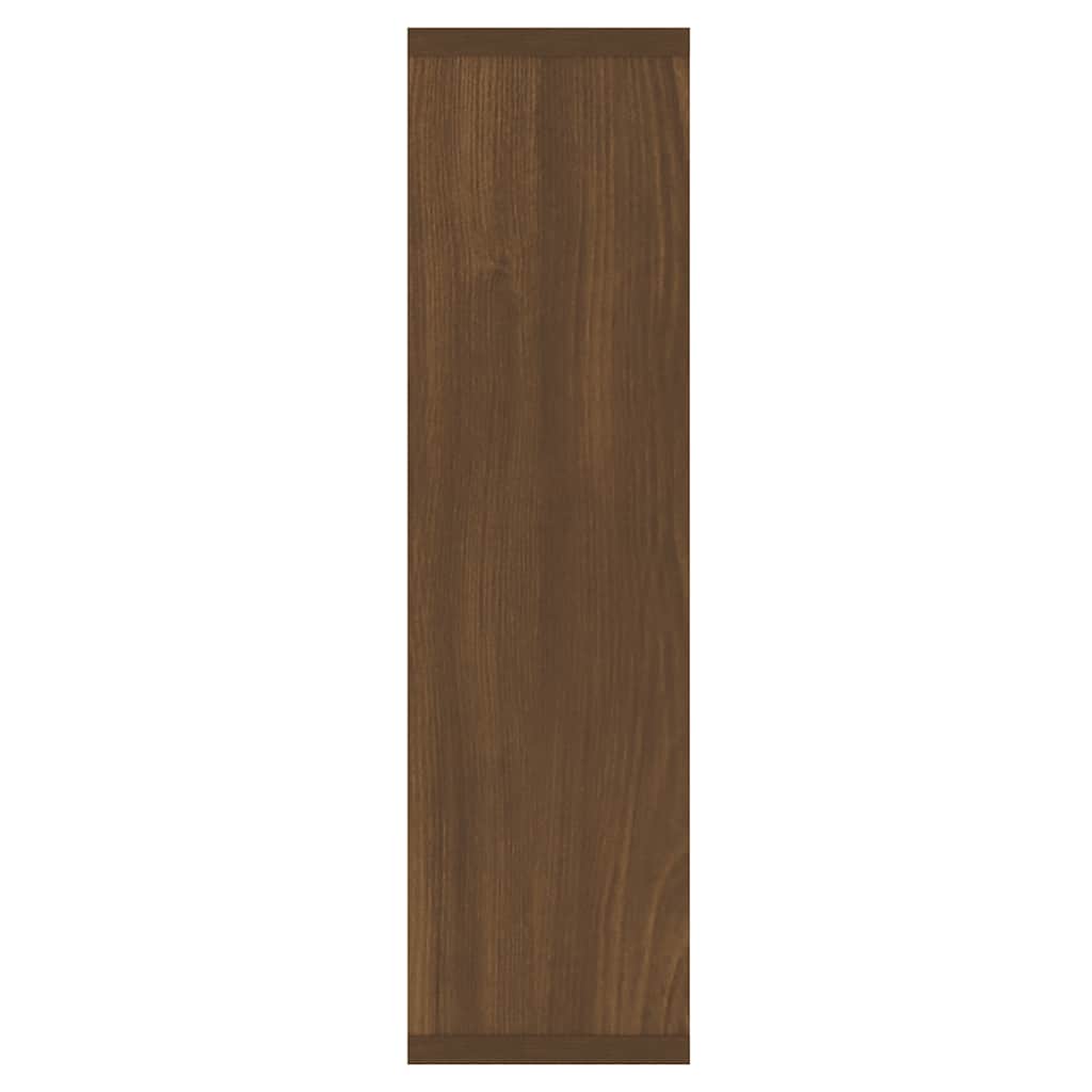 Mueble con espejo y LED color roble marrón 76x15x55 cm
