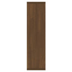 Mueble con espejo y LED color roble marrón 76x15x55 cm