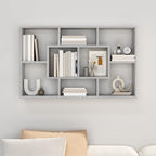 Estantería de pared madera ingeniería gris Sonoma 85x16x52,5 cm