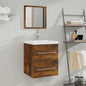 Armario de baño con espejo blanco 41x38,5x48 cm