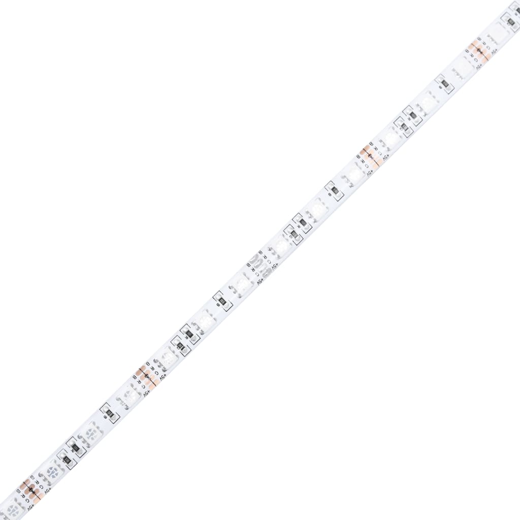 Escritorio con LED madera contrachapada gris sonoma 97x45x90 cm