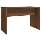 Taburete de tocador contrachapada marrón roble 70x35x45 cm