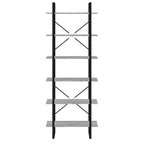 Estantería alta madera contrachapada gris Sonoma 80x30x210 cm