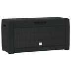 Caja almacenaje de jardín polipropileno antracita 119x48x60 cm