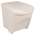 Cubos de basura apilables 3 uds polipropileno blanco 75 L