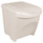 Cubos de basura apilables 3 uds polipropileno blanco 75 L