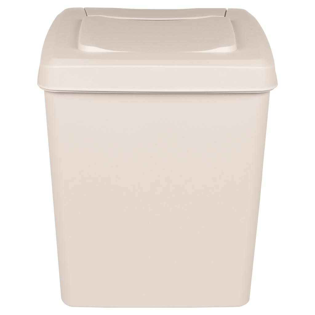 Cubos de basura apilables 3 uds polipropileno blanco 75 L