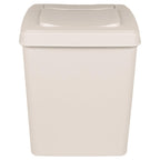 Cubos de basura apilables 3 uds polipropileno blanco 75 L
